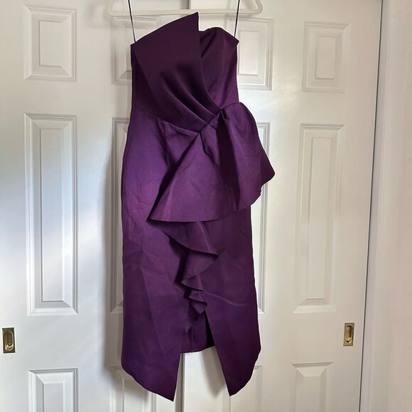 Free People x Elliatt Reception Cascade Ruffle Strapless Cocktail Dress - Picture 4 of 9